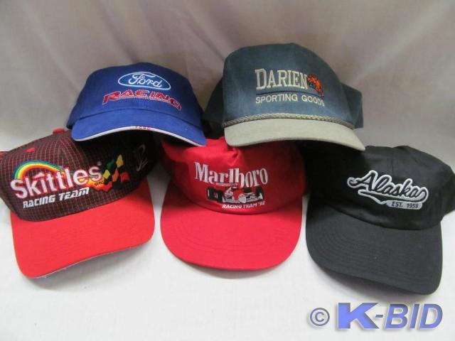 lot 73 image: 5 New Hats - Alaska, Skittles Racin...