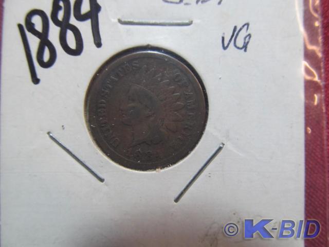 1884 Indian Head Cent - Very Good (...