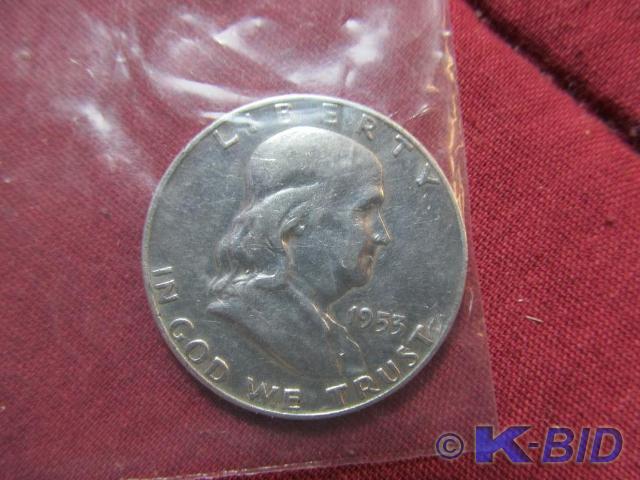 1953-D Franklin Half Dollar - Fine ...