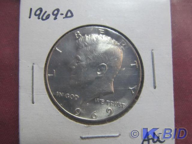 1969-D Kennedy Silver-Clad Half Dol...