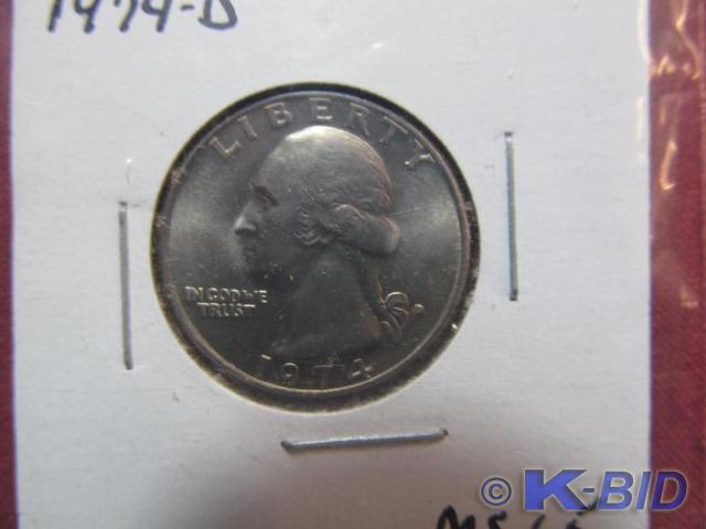 1974-D Washington Quarter - MS-65 G...