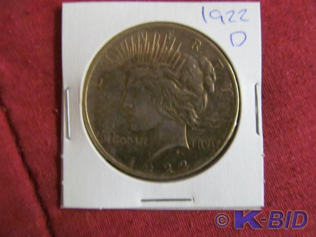 1922 D Peace Silver Dollar
