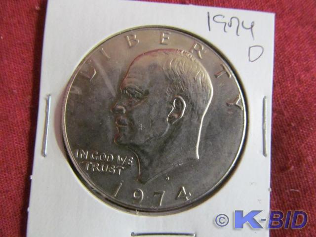 1974 D Eisenhower Silver dollar