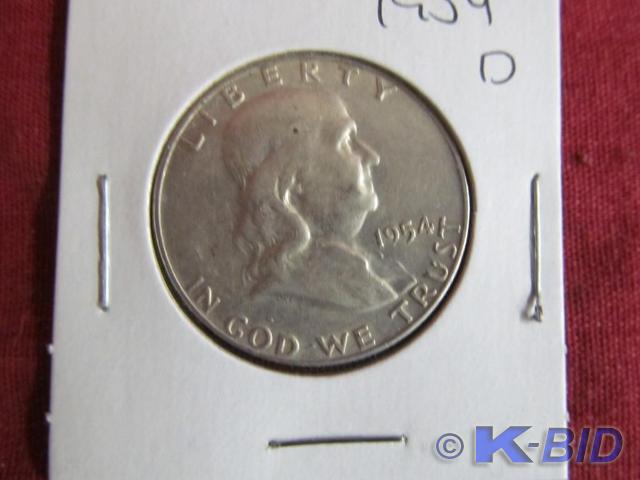 1954 D Franklin Half Dollar
