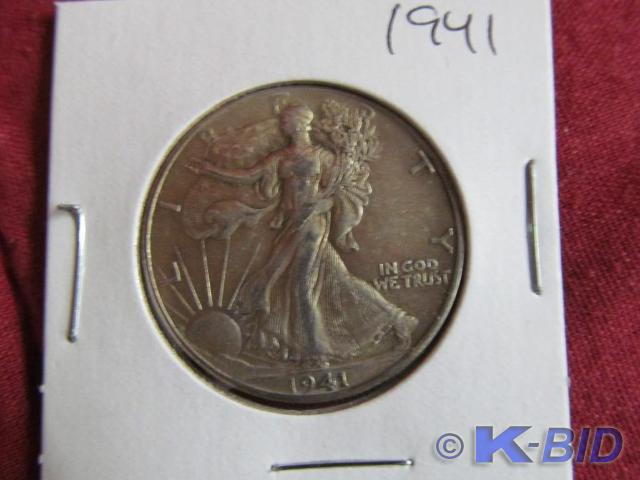 1941 Liberty Walking Half Dollar
