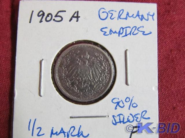 1905 A Germany Empire 12 Mark 90% ...