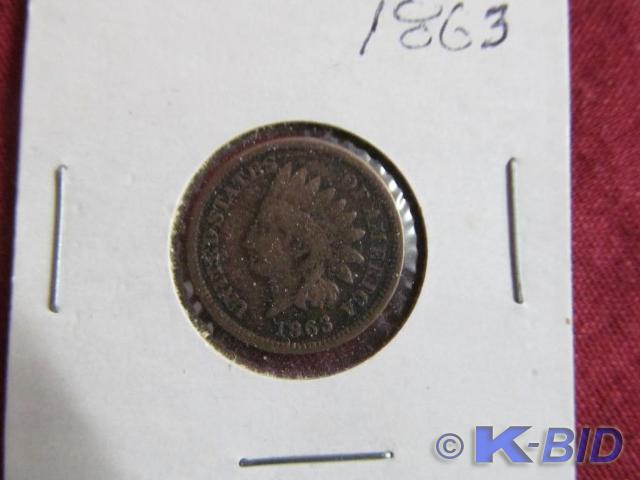 1863 Indian Head Penny