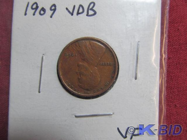 1909 VDB Lincoln Head Cent - Very F...