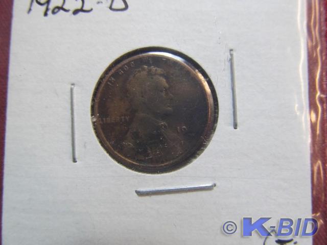 1922-D Lincoln Head Cent - Good (G)...