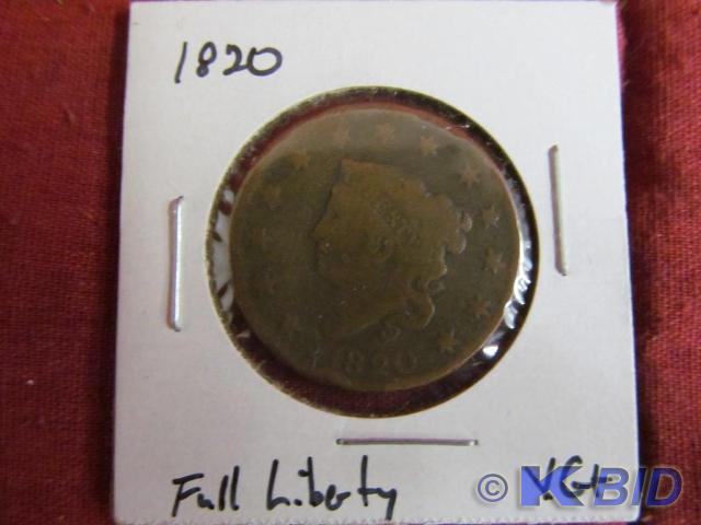 1820 Matron Head Large Cent - Full ...