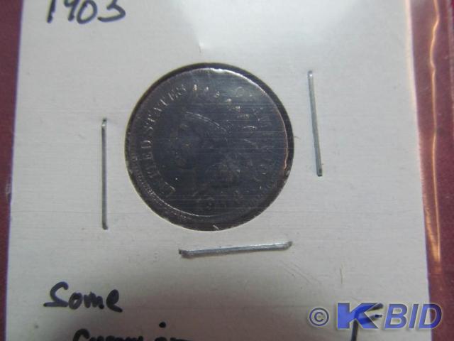 1903 Indian Head Cent, some Corrosi...