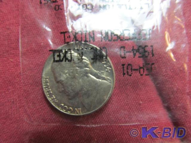 1954-D Jefferson Head Nickel - Unci...