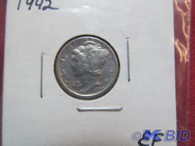 1942 Mercury Dime - Higher Grade, E...