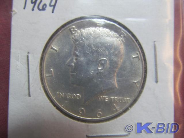 1964 Kennedy 40% Silver Half Dollar...