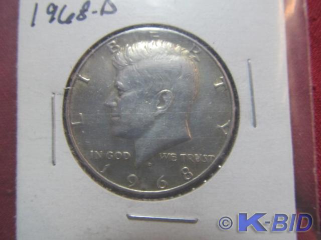 1968-D Kennedy Silver-Clad Half Dol...