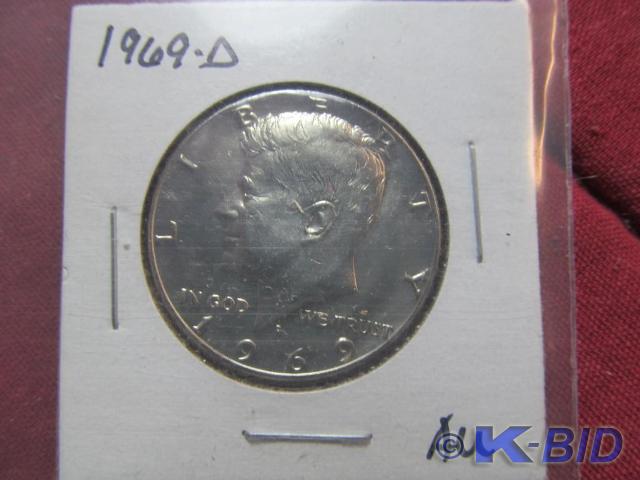 1969-D Kennedy Silver-Clad Half Dol...