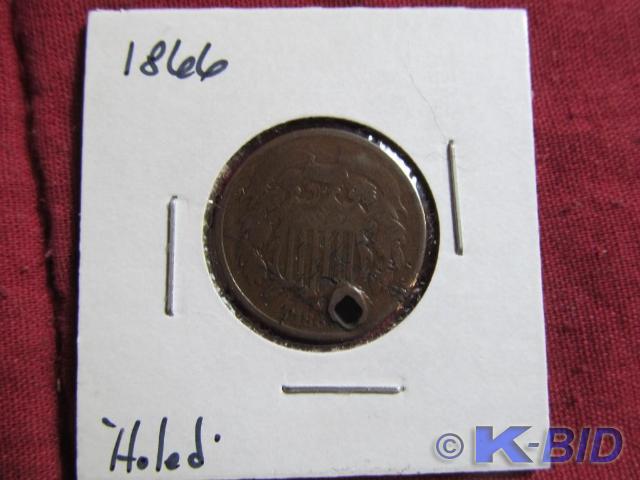 1866 Shield Two Cent &nbsp- Good G...