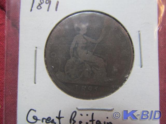 1891 Great Britain Penny - Good (G)...