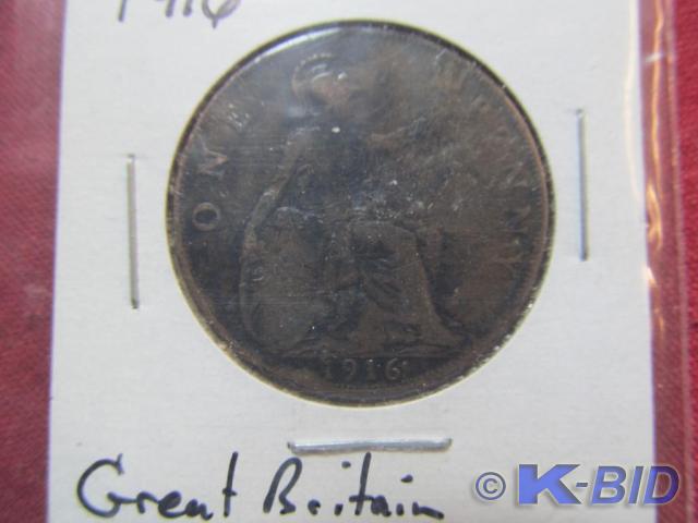 1916 Great Britain Penny - Very Goo...
