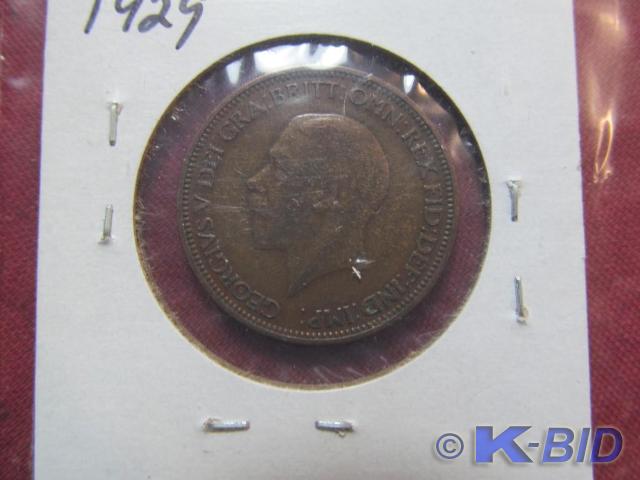 1929 Great Britain Penny - Very Goo...