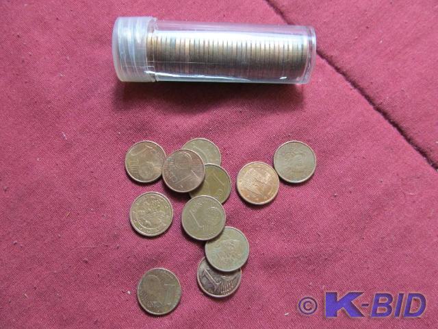 Mixed Full Roll - 1 Euro - 50 Coins...