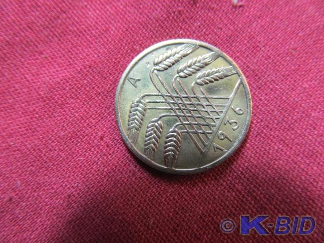 1936-A Germany 10 Reichsfrennig - W...