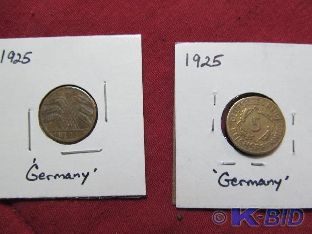 1925-A, 1925-E Germany - 5 Reischpf...