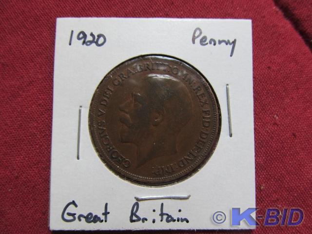 1920 Great Britain Penny - Fine (F)...