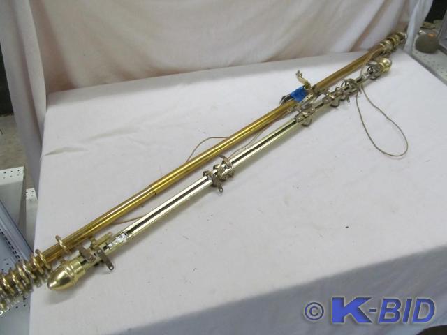 lot 158 image: 2 Pole Curtain Rods 1-48 and 1-65