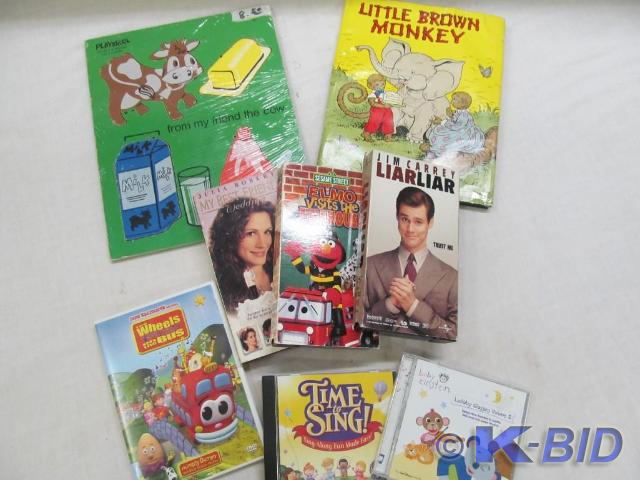 lot 197 image: Childrens Puzzle, Book, CD, VHS, a...
