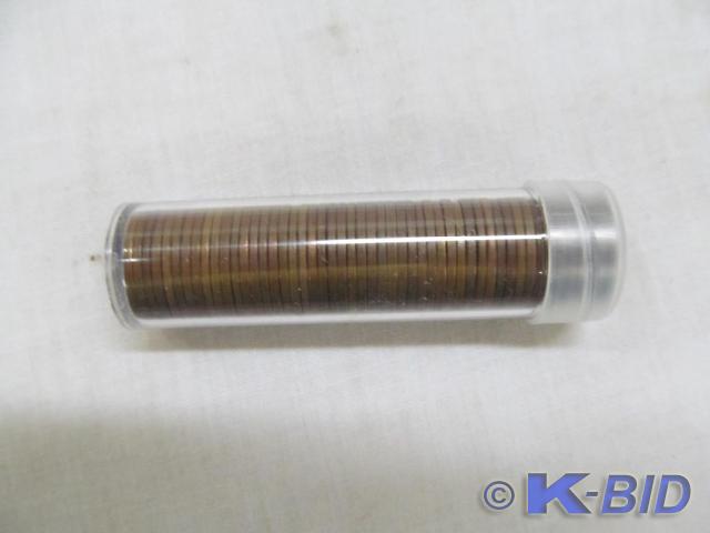 lot 208 image: Roll of Wheat Pennies