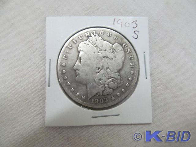 lot 215 image: 1903 S Morgan Silver dollar