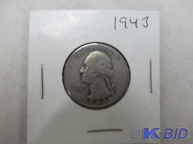 lot 220 image: 1943 Washington Quarter