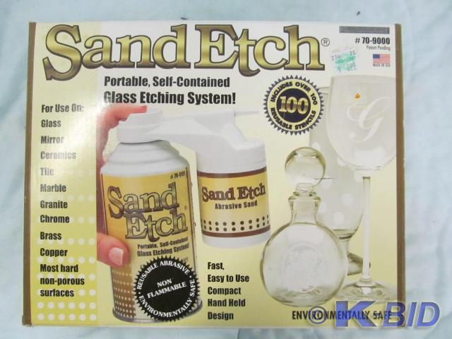 lot 33 image: Sand Etch Kit - Glass Etching Syste...