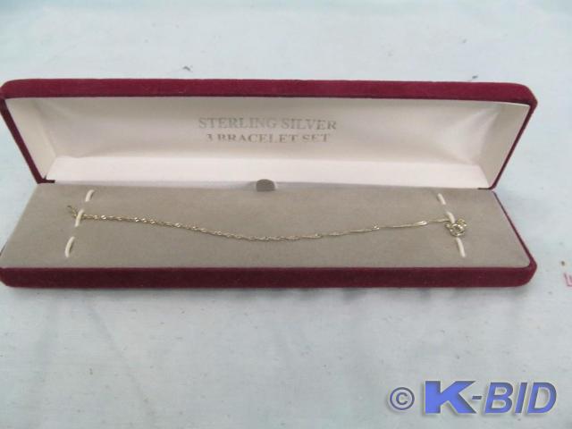 lot 45 image: Bracelet -- Box says sterling silve...