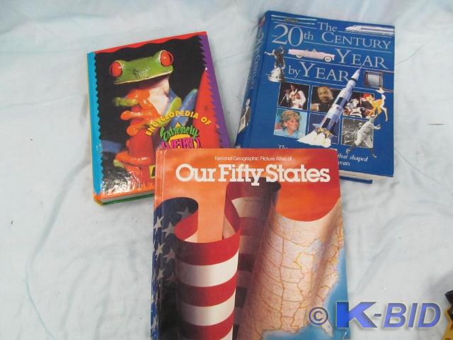 lot 72 image: 3 Hard covered Books Our Fifty Stat...