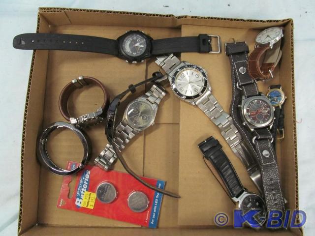 lot 94 image: Box of Watches and Batteries