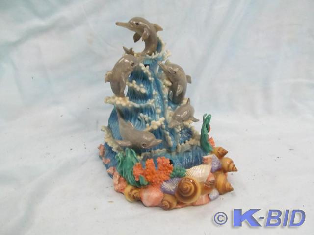 lot 97 image: Dolphin Water Fountain 7 tall