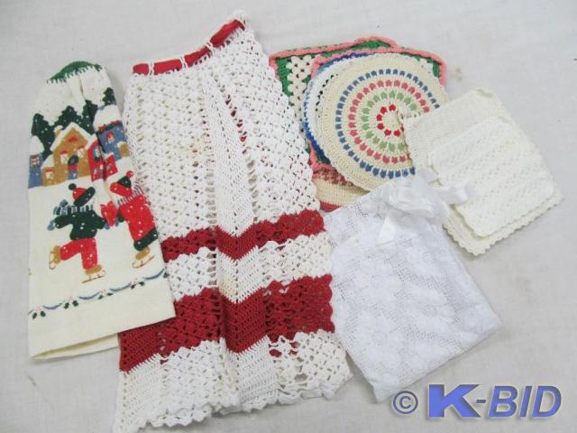 Apron, Potholders, Linen Bag, Towel...