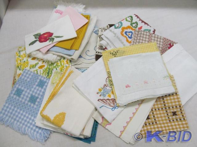 Large Selection of Hand Made Linens...