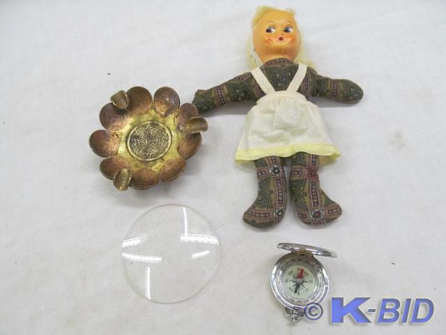 Vintage Doll, Dalvaly Compass Adver...