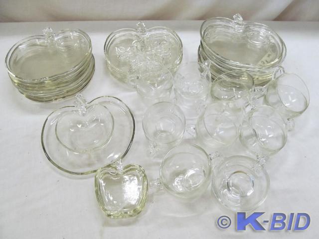 Large Collection of Glass Snack Pla...