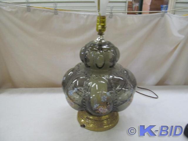 Large Lamp 24 Tall, Lights on Bott...