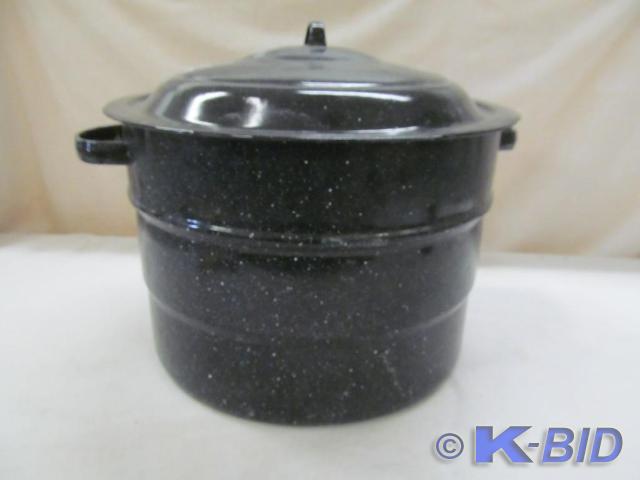 Canner with Jar Rack, Blue Enamel