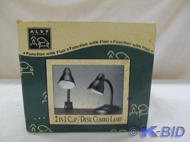 2 in 1 ClipDesk Combo Lamp, Black
