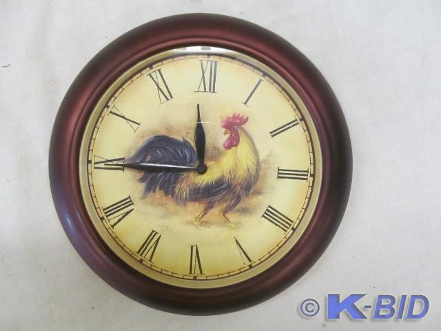 12 Rooster Clock