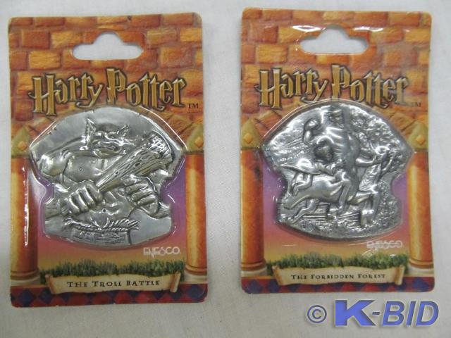 2 Harry Potter Medallions, New in P...