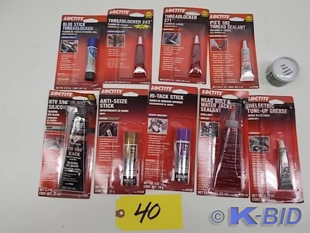 (10) Asstd Loctite Products, New