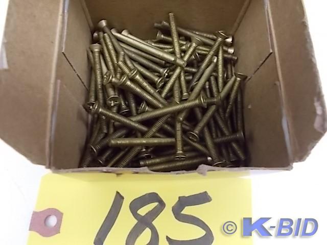Approx. (100) 8-32 x 2 Brass Screw,...