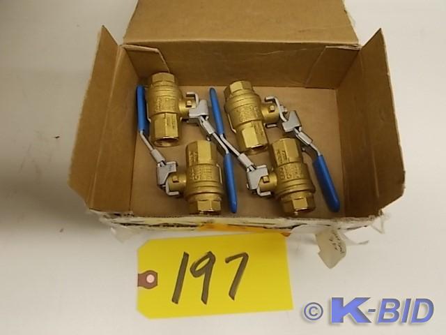 (4) 12 Ball Valves, Made In Italy